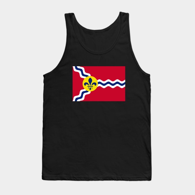 Flag of St. Louis Tank Top by brigadeiro